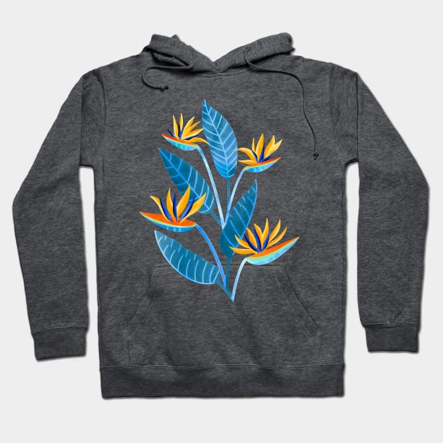 Strelitzia Flowers Hoodie by TigaTiga